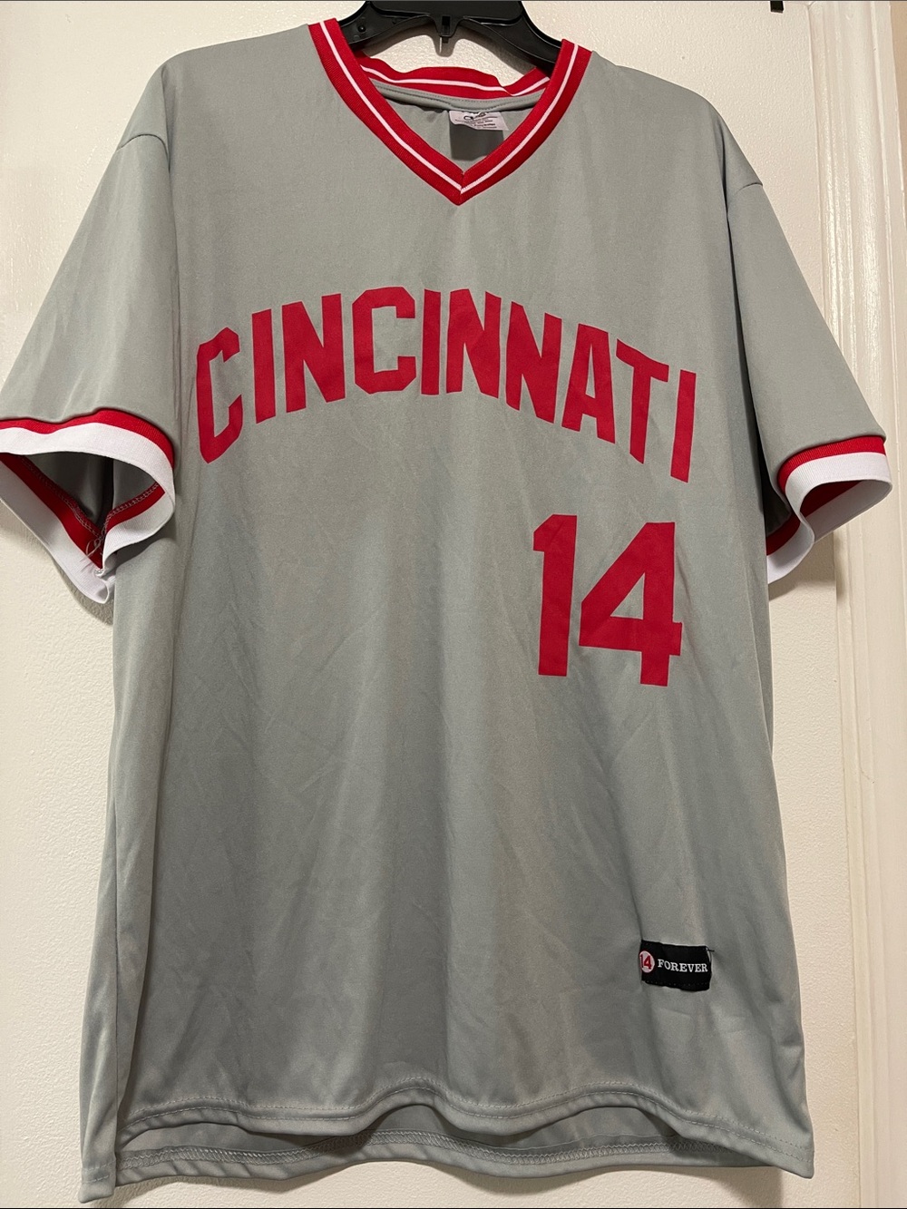 Apc athletic shirt Cincinnati Reds Pete Rose 14 Men’s XL gray